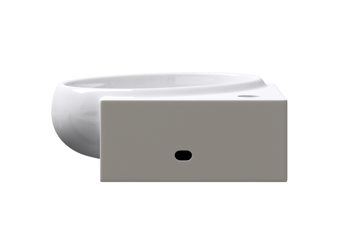 Lavabo à poser Glasvilla, lavabo mural, petit lavabo en céramique blanche avec nano-revêtement pour salle de bain et toilettes invités, Bruxelles002