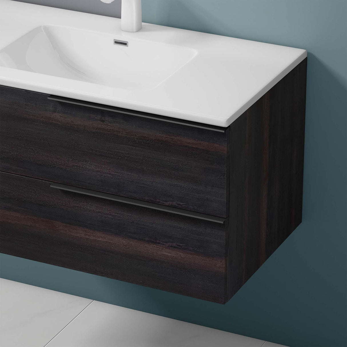 glasvilla Badmöbelset Unterschrank con lavabo mueble de baño 2 cajones lavabo mueble de baño Paestum