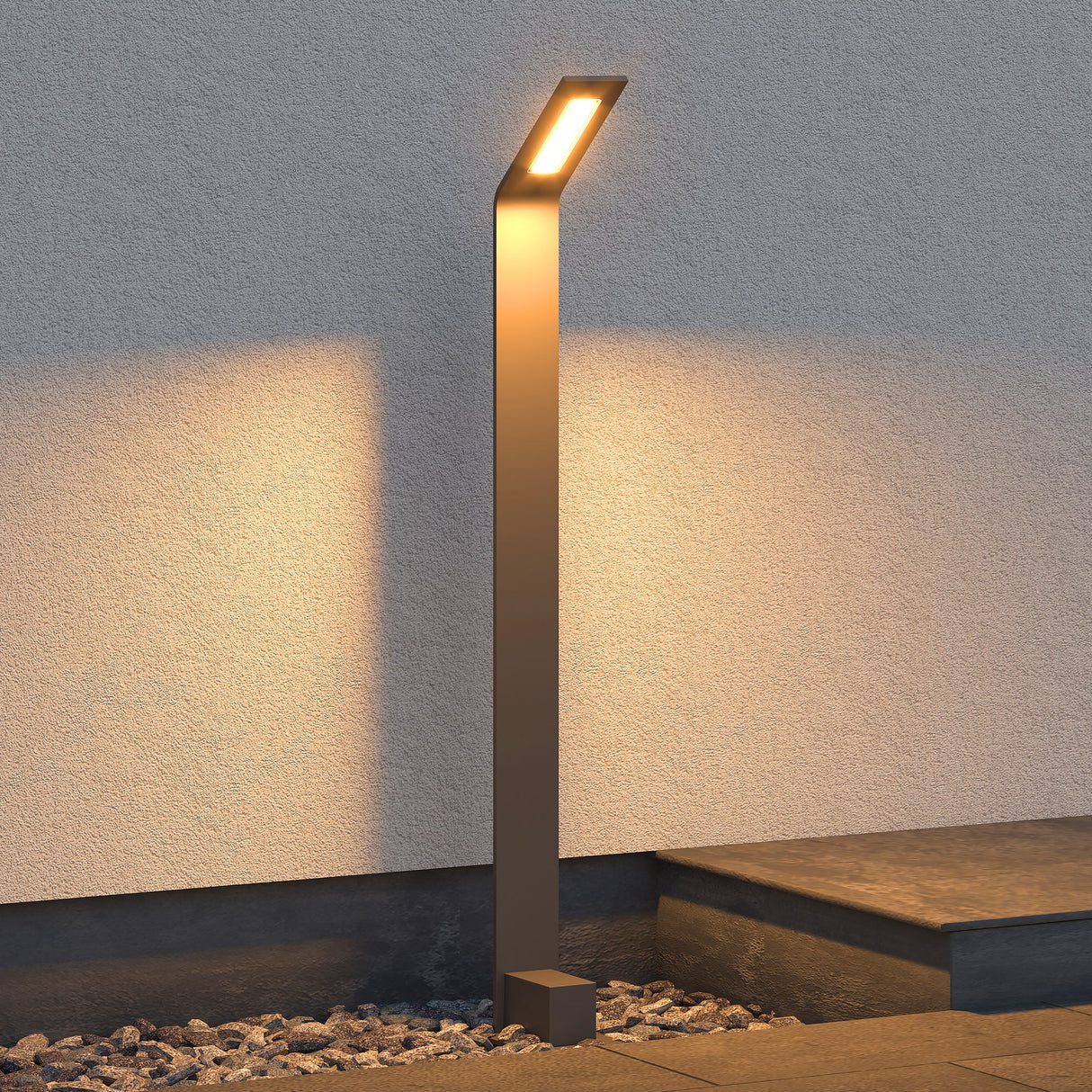 glasvilla Lampione da Giardino IP65 Luminoso da Giardino 3000K | Lampada da Terra per Esterni Paletti Esterni 6W per Giardini, Parchi, Aree Residenziali e Ingressi Pfadfinder