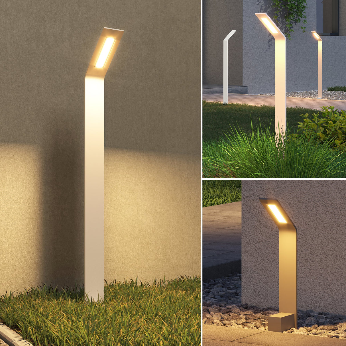 glasvilla Lampione da Giardino IP65 Luminoso da Giardino 3000K | Lampada da Terra per Esterni Paletti Esterni 6W per Giardini, Parchi, Aree Residenziali e Ingressi Pfadfinder