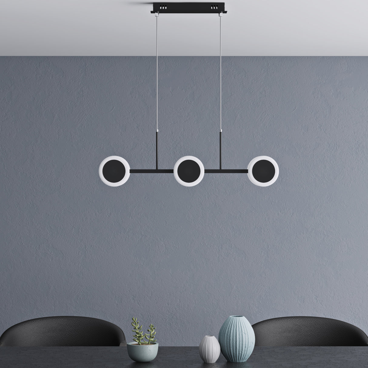 glasvilla Lampadario a Sospensione con Cavo Regolabile Lampada da Soffitto a Sospensione LED Dimmerabile con Telecomando per Sala da Pranzo, Camera da Letto e Soggiorno