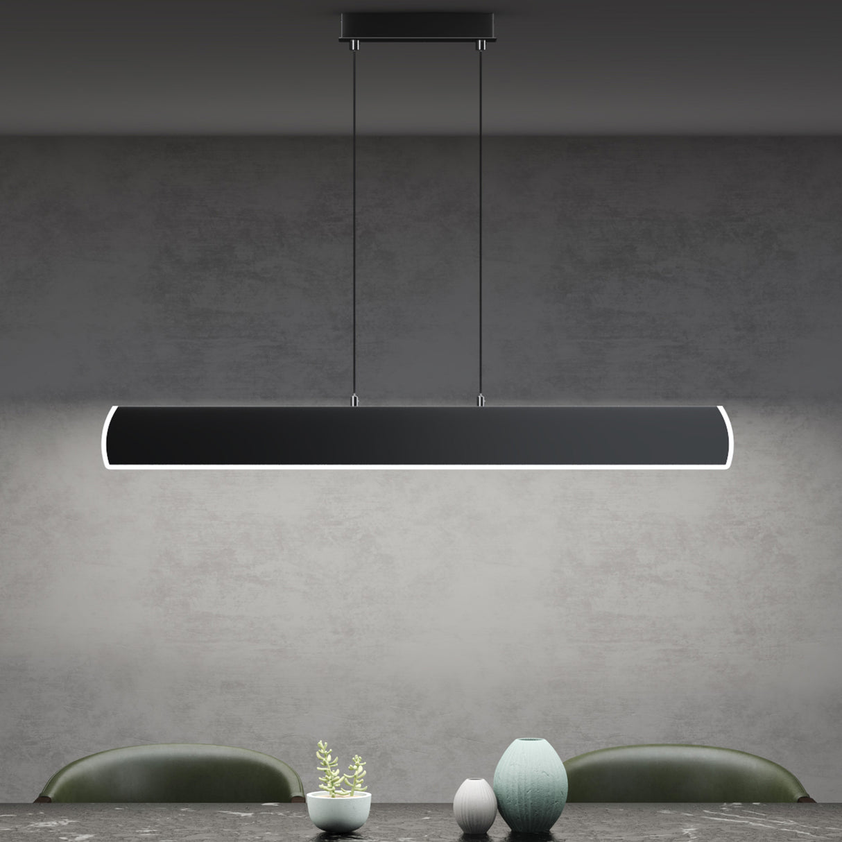 glasvilla Lampadario a Sospensione con Cavo Regolabile Lampada da Soffitto a Sospensione LED Dimmerabile con Telecomando per Sala da Pranzo, Camera da Letto e Soggiorno