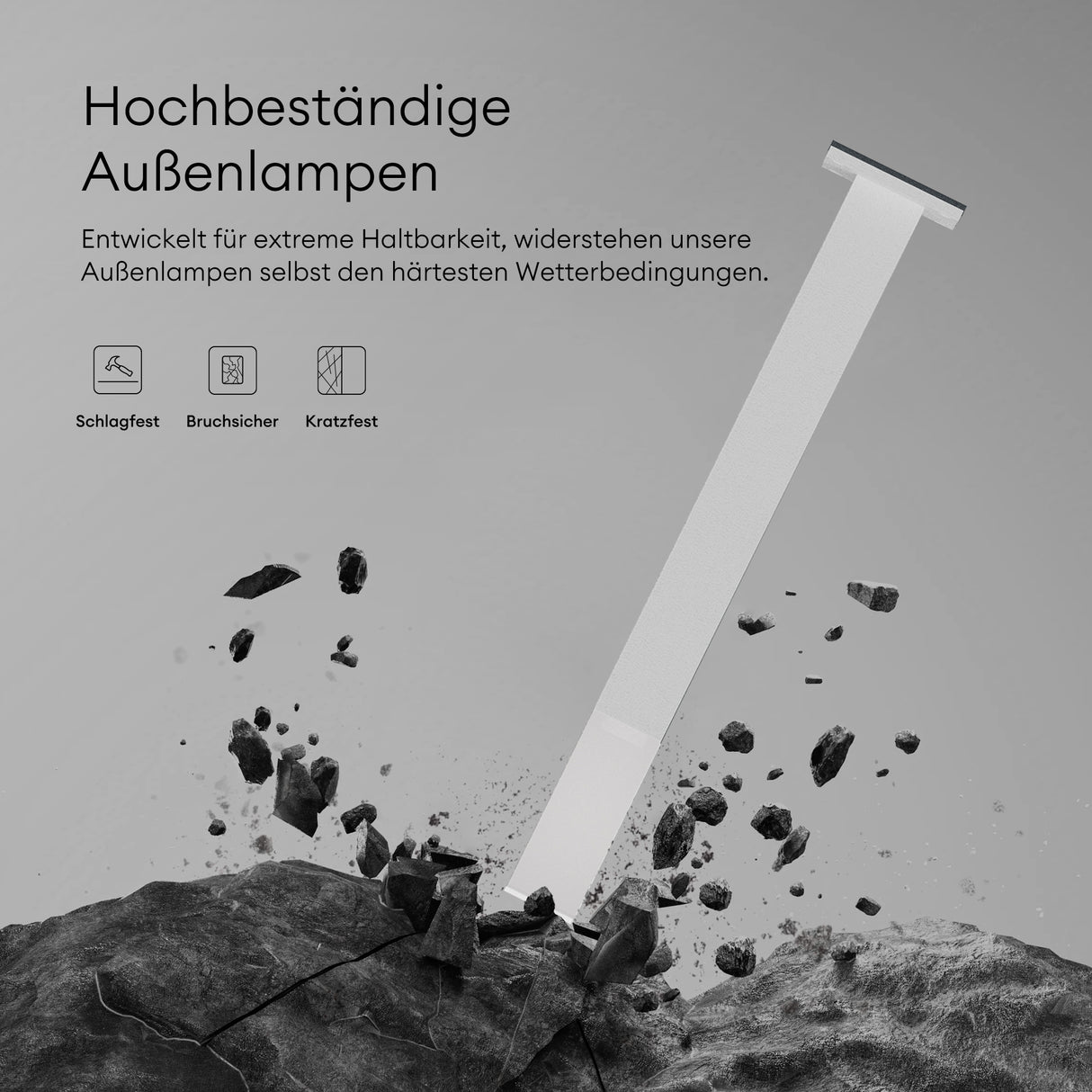 glasvilla Lampada da Giardino IP65 Lampada da Terra per Giardino 3000K | Lampada da Terra per Esterni 3W Luce da Percorso Esterno per Giardini, Parchi, Aree Residenziali e Ingressi Deus Lumina