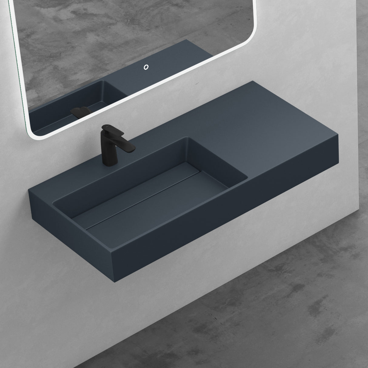 glasvilla Lavabo da Appoggio Lavandino Bagno Sospeso da Marmo Fuso Col12