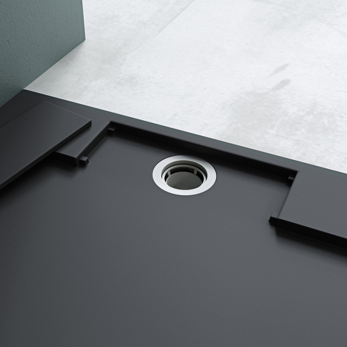 glasvilla Piatto Doccia in Pietra Artificiale Piatto Doccia Ultraslim Forma: Quadrata Geoma04