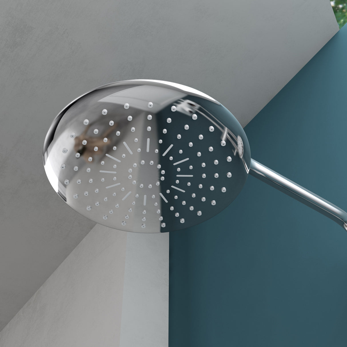 sistema de ducha glasvilla con ducha de mano y de cabeza, ducha de lluvia, grifería de ducha con juego de soporte de pared