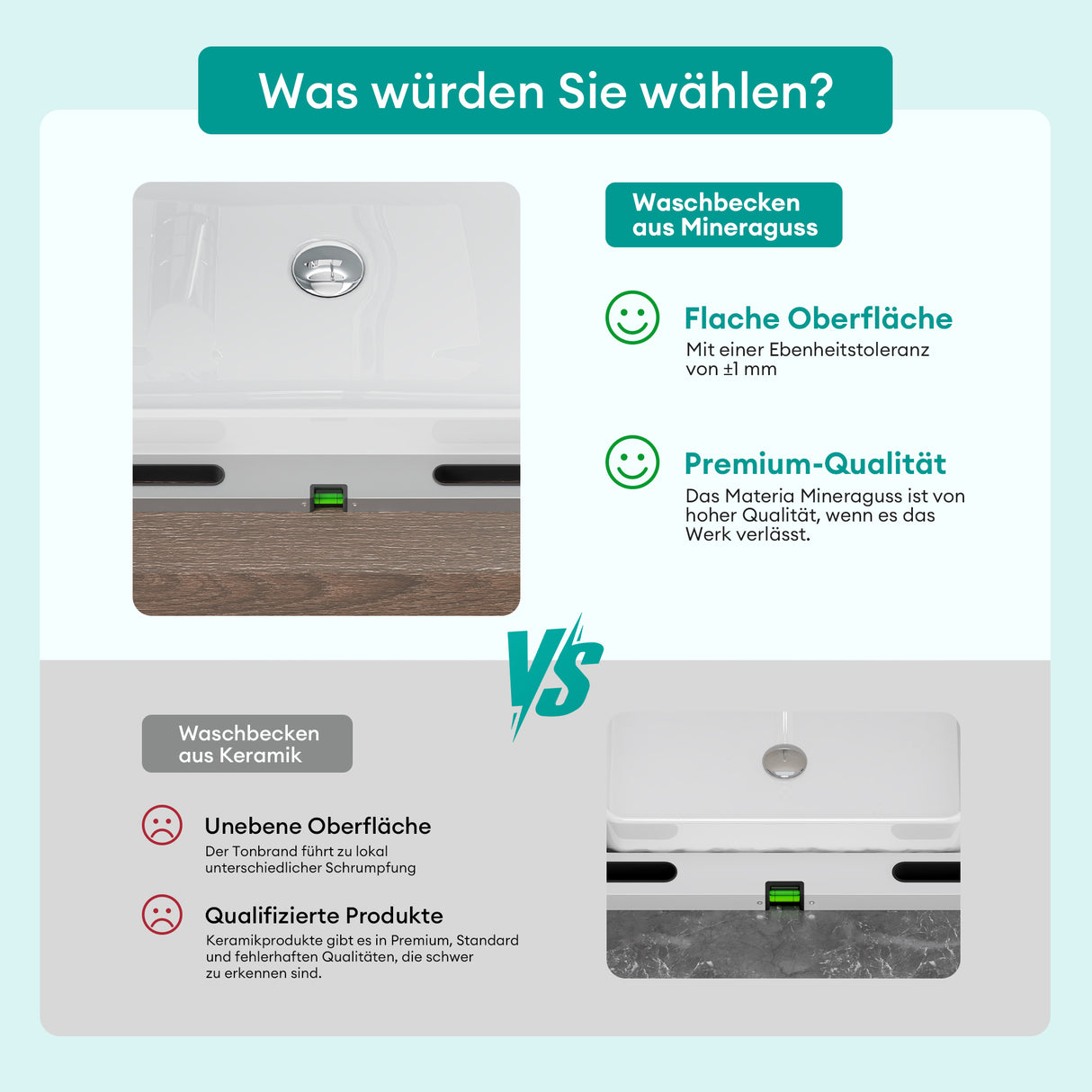 glasvilla lavabo de encimera lavabo cuenco mueble de baño de mineral ovalado Col807