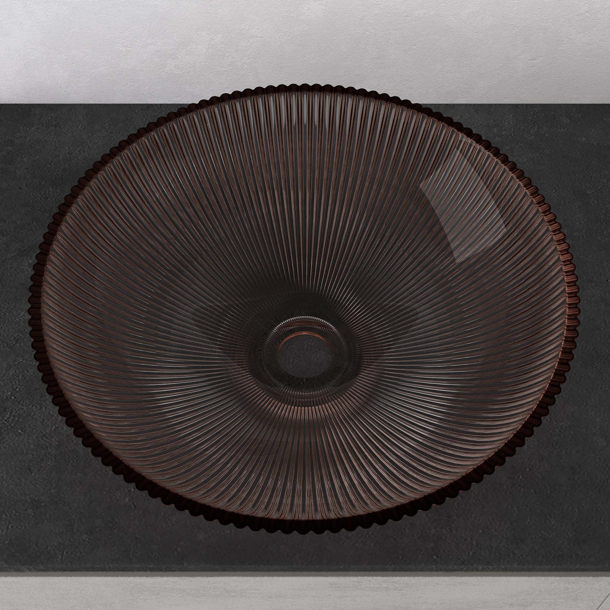 glasvilla Lavabo da Appoggio in Vetro Lavandino Bagno in Vetro Rotondo Lavandino da Appoggio in Vetro