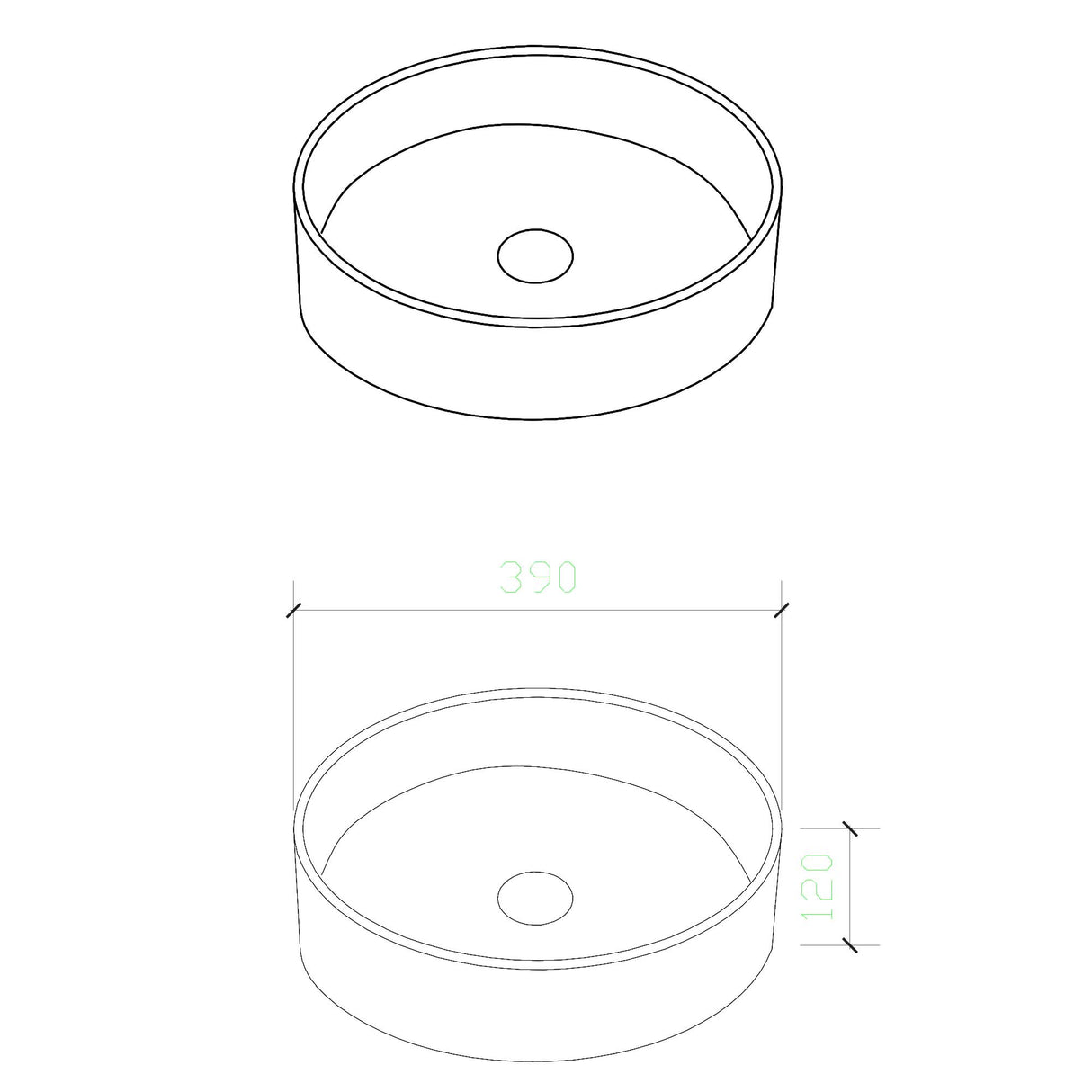 glasvilla Lavabo da Appoggio in Vetro Lavandino Bagno in Vetro Rotondo Lavandino da Appoggio in Vetro