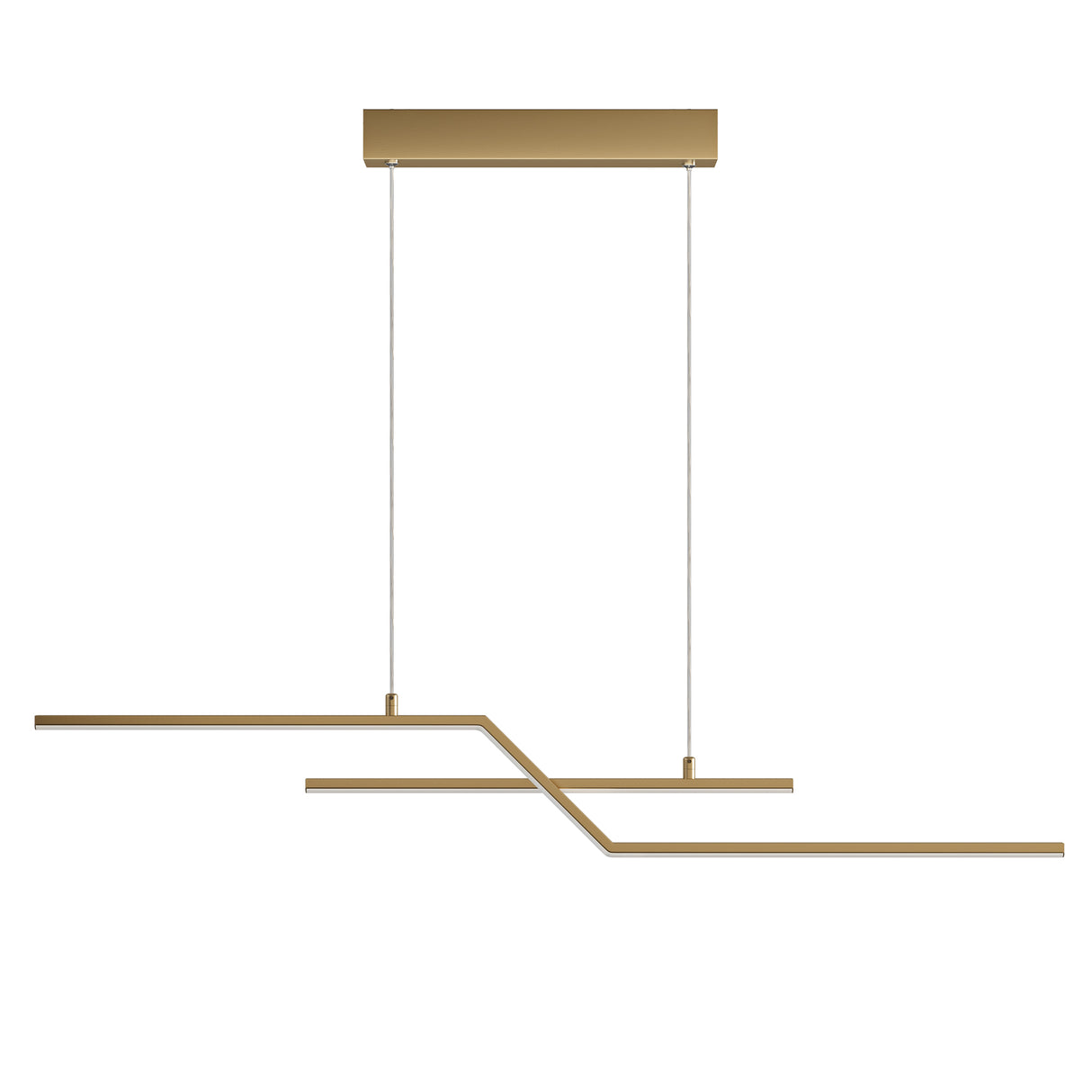 glasvilla Pendelleuchte 105cm LED Hängelampe Linear design 3000K/4000K/6000K Verstellbares Kabel 18W Hängeleuchte Alivetta7085