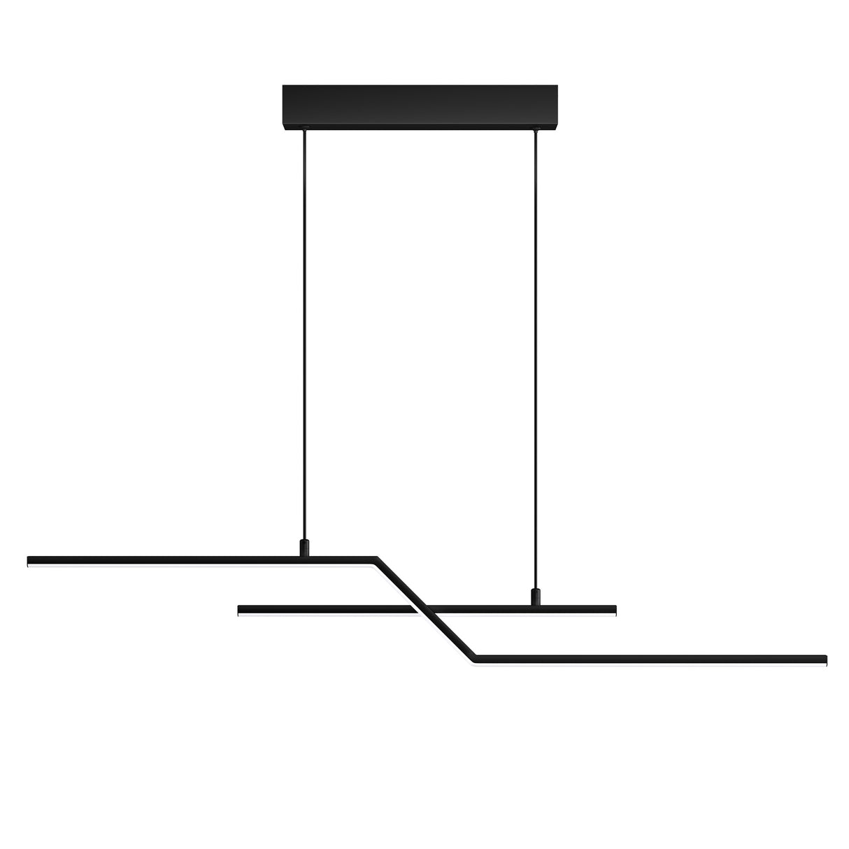 glasvilla Pendelleuchte 105cm LED Hängelampe Linear design 3000K/4000K/6000K Verstellbares Kabel 18W Hängeleuchte Alivetta7085