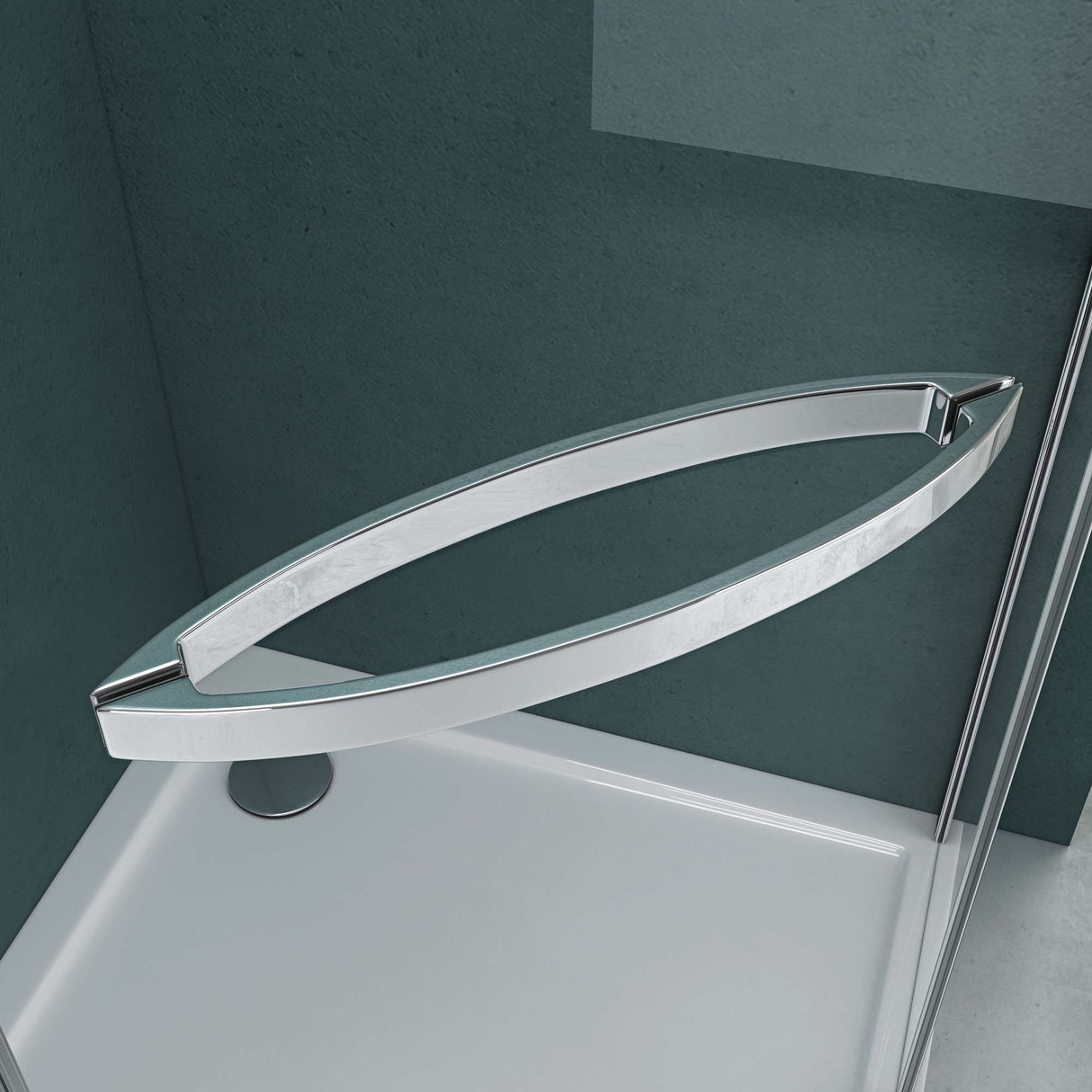 glasvilla Box Doccia Angolare Cabina Bagno in Vetro 8 mm Cabina Doccia Pentagonale in Vetro di Scurezza ESG con Piatto Doccia Ravenna08