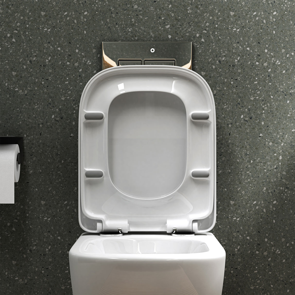 glasvilla Sanitari Bagno Sospeso in Ceramica Sanitari Bagno con Soft Close WC Sospeso Montaggio a Parete