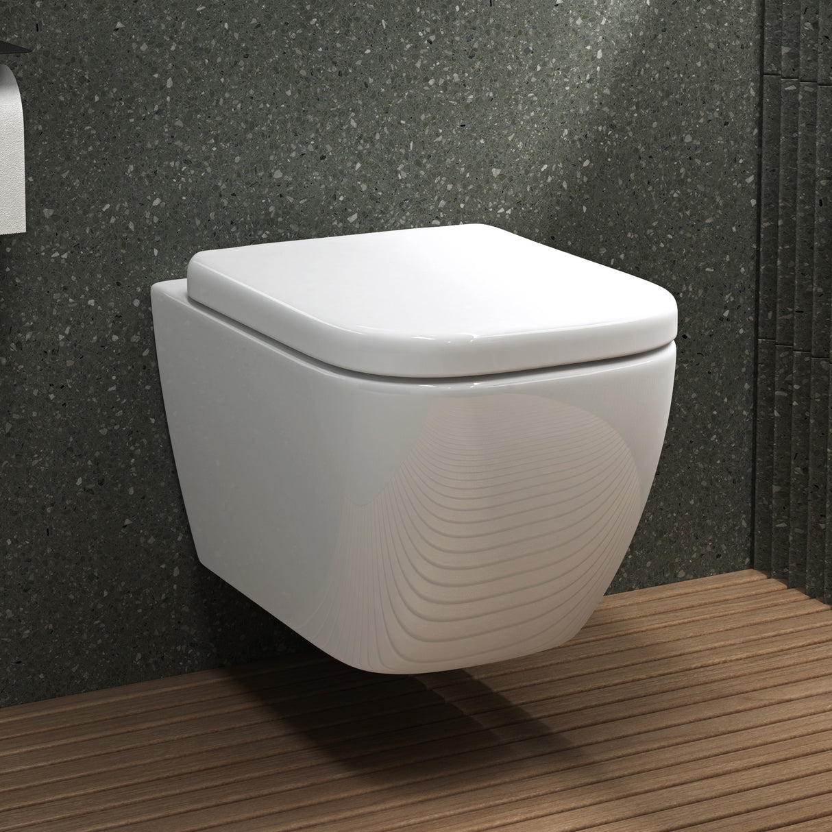 glasvilla Sanitari Bagno Sospeso in Ceramica Sanitari Bagno con Soft Close WC Sospeso Montaggio a Parete