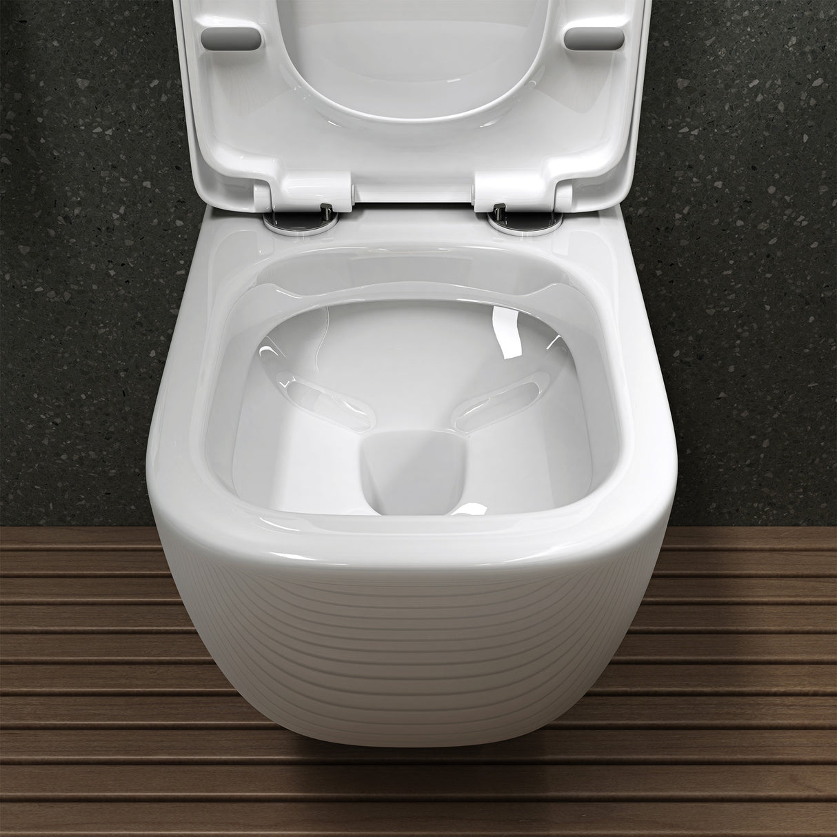 glasvilla Sanitari Bagno Sospeso in Ceramica Sanitari Bagno con Soft Close WC Sospeso Montaggio a Parete