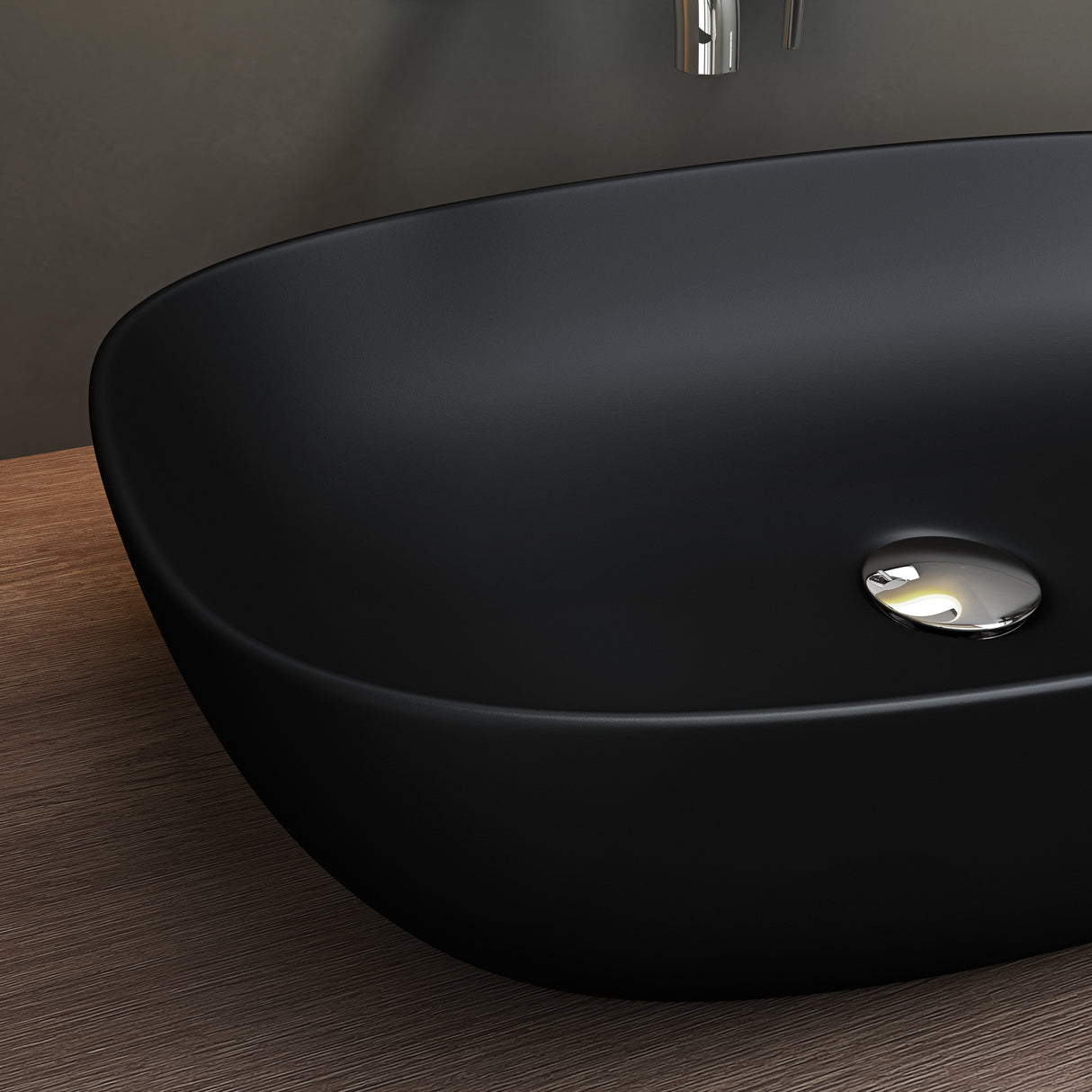 glasvilla Lavabo da Appoggio in Ceramica con Nano Rivestimenti Lavandino Bagno Brüssel104