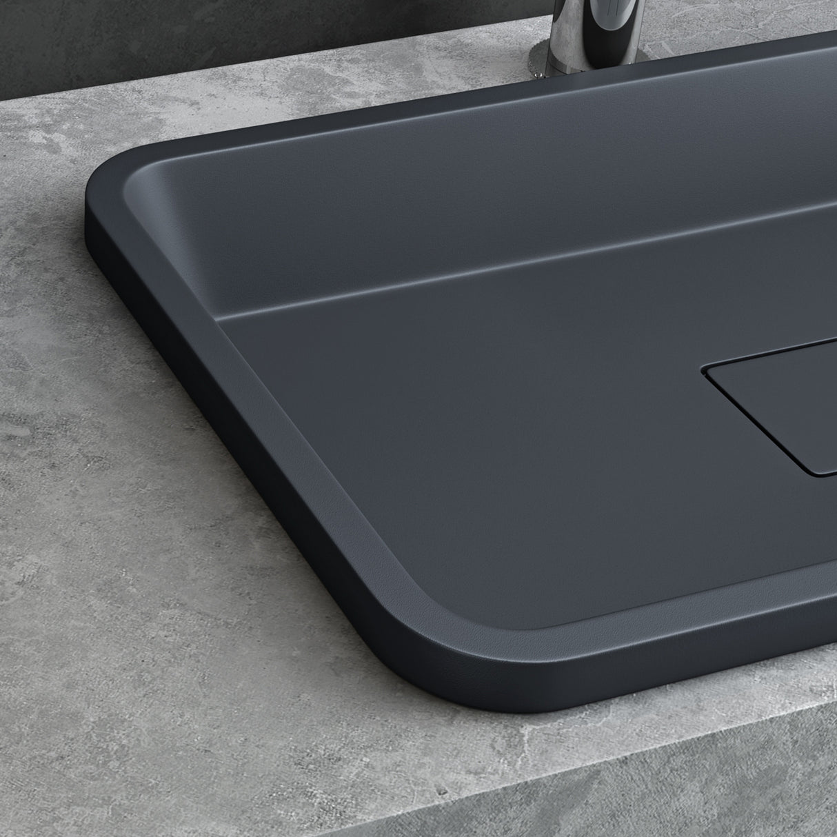 glasvilla Lavabo da Incasso da Marmo Fuso Lavandino Bagno da Appoggio con Coperchio di Scarico Col104