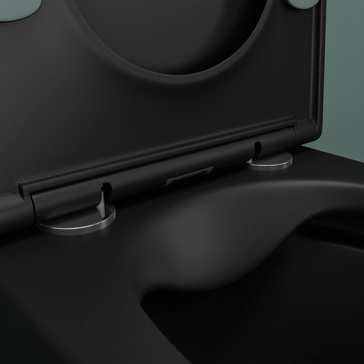 glasvilla Sanitari Bagno Sospeso in Ceramica, WC Sospeso senza Brida con Chiusura di Soft Close Aachen112