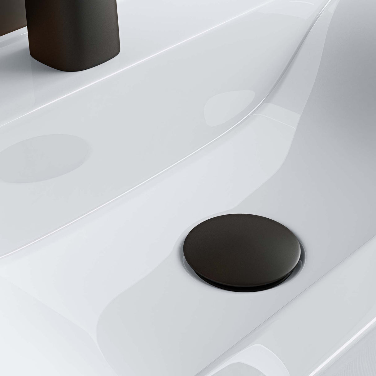 lavabo suspendido sobre encimera baño | rectangular | blanco brillante | 62x32x12cm | cerámica | 1 orificio para grifo Brüssel118G