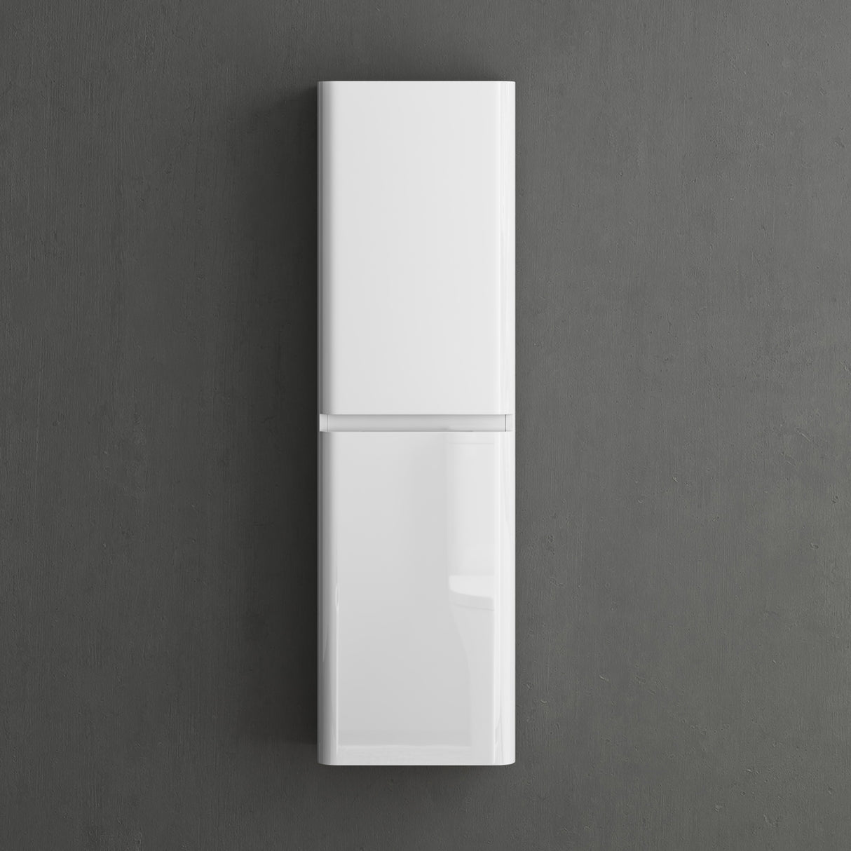 Meuble de salle de bain Glasvilla à 2 portes et 4 compartiments L x P : 35 x 20 cm. Armoire haute de salle de bain avec étagère. Meuble polyvalent Lucca.