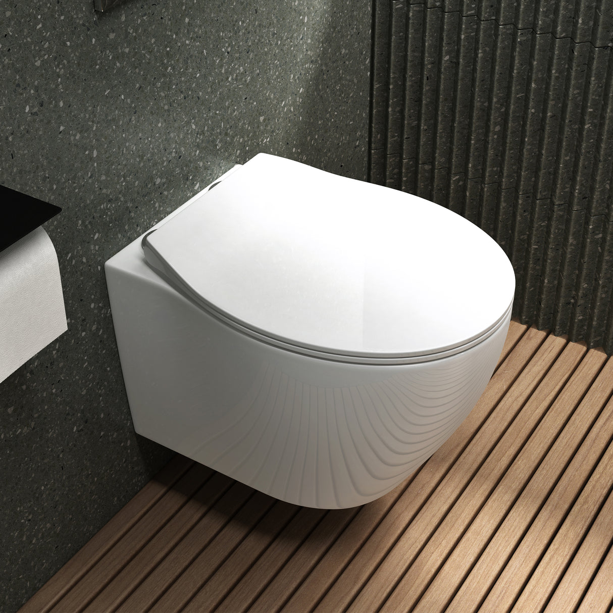 glasvilla Sanitari Bagno Sospeso in Ceramica Sanitari Bagno con Soft Close WC Sospeso Montaggio a Parete