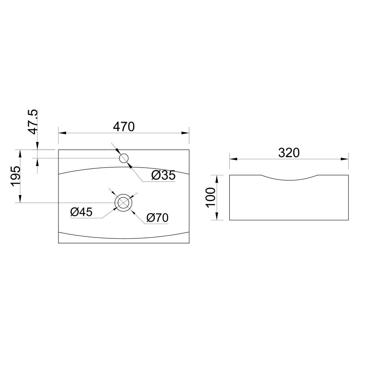 glasvilla lavabo de encimera, blanco Bruselas152B de cerámica, con recubrimiento nano