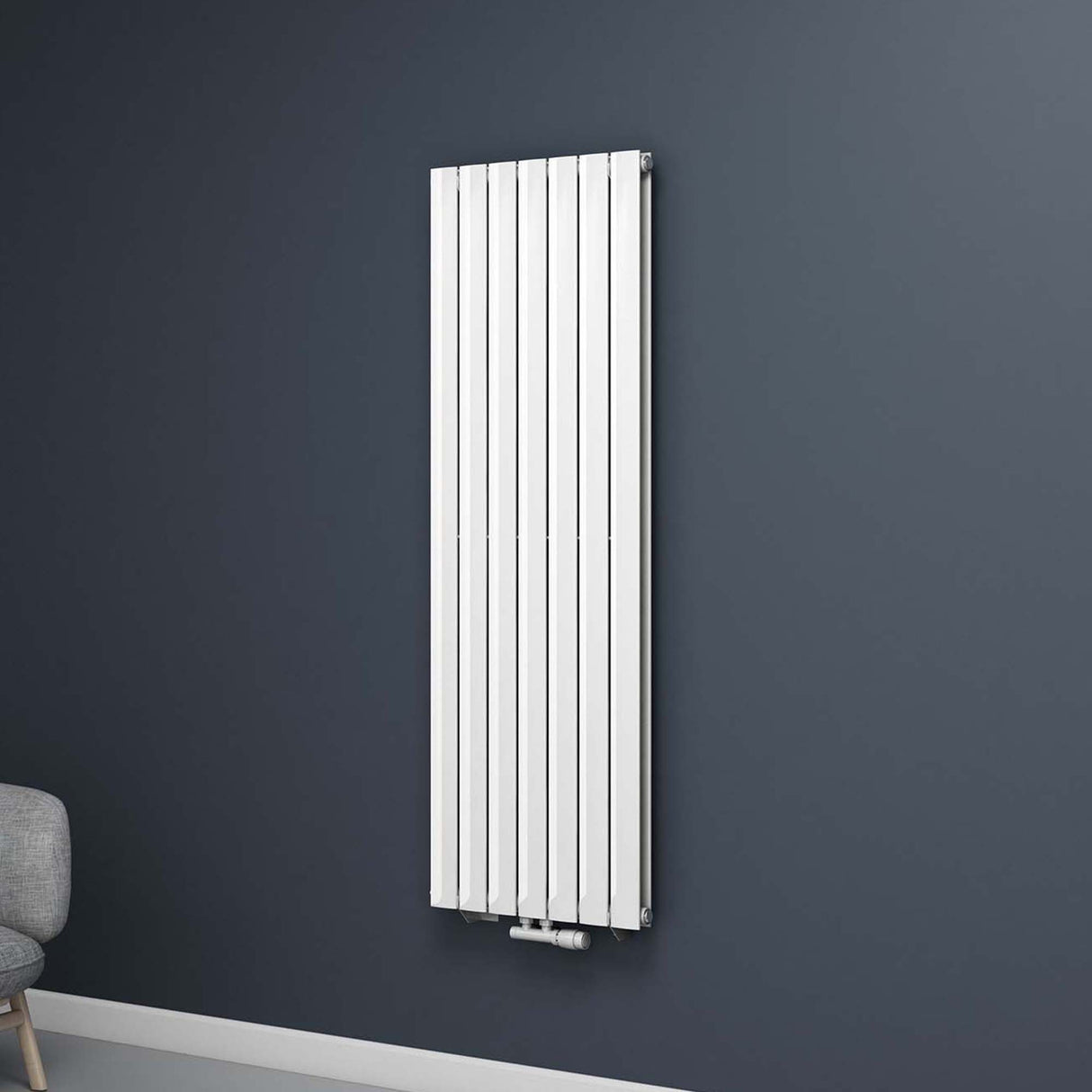 glasvilla Badheizkörper flach Mittelanschluss und Seitenanschluss Paneelheizkörper Badheizung Einlagig aus Stahl FV