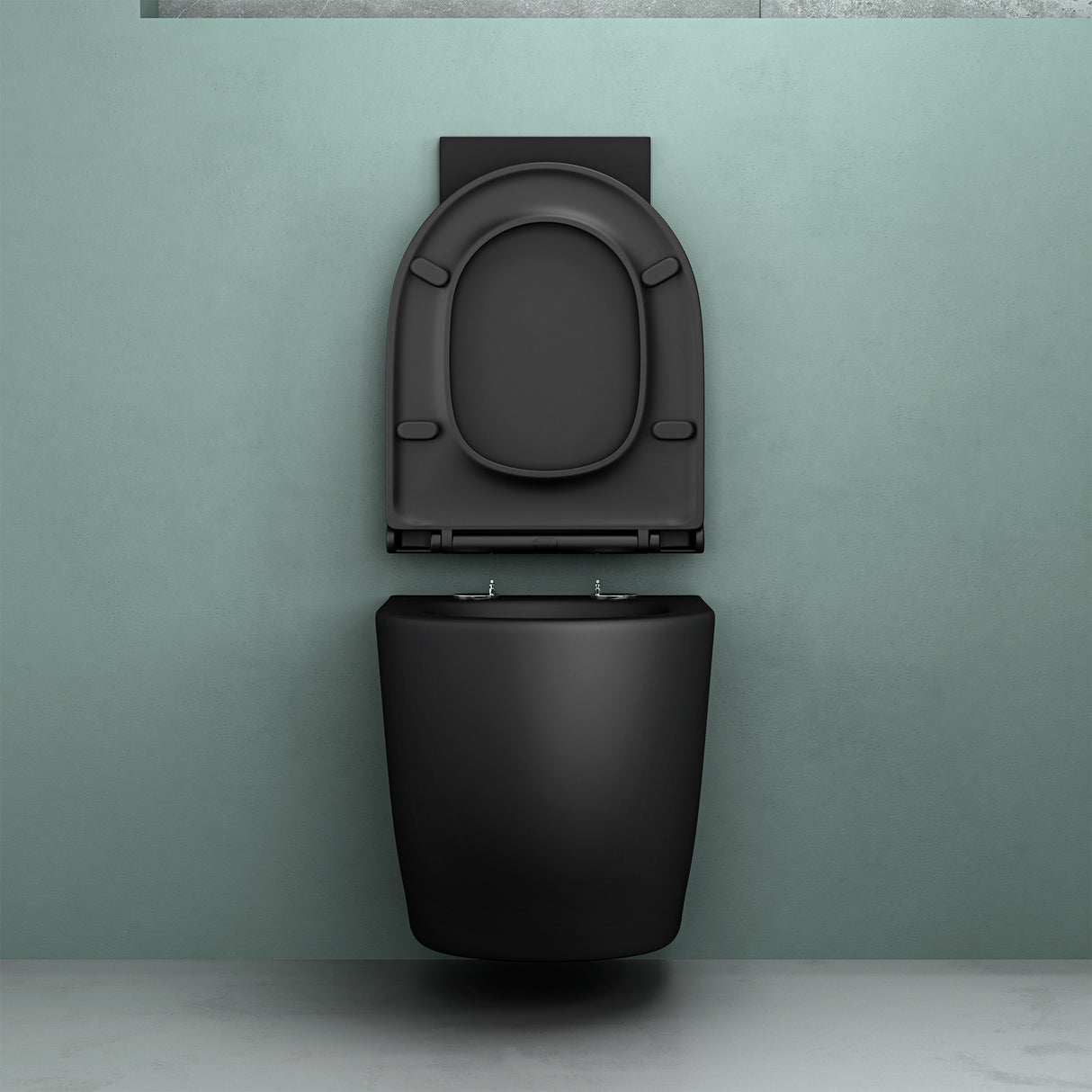 glasvilla Sanitari Bagno Sospeso in Ceramica WC Sospeso senza Brida con Chiusura di Soft Close