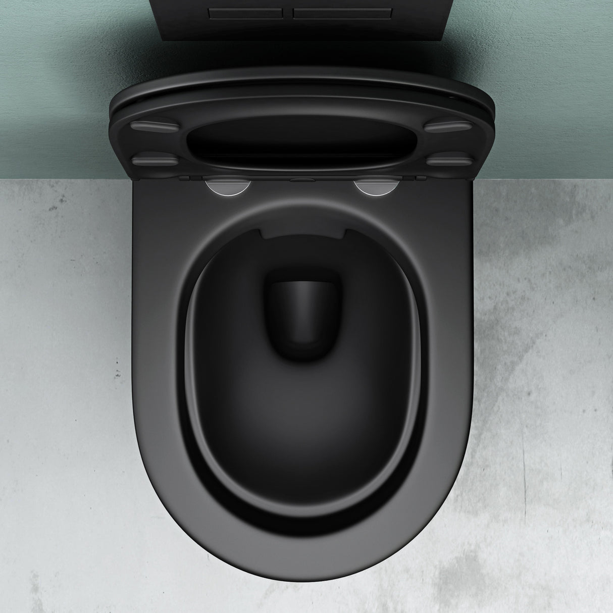 glasvilla Sanitari Bagno Sospeso in Ceramica WC Sospeso senza Brida con Chiusura di Soft Close