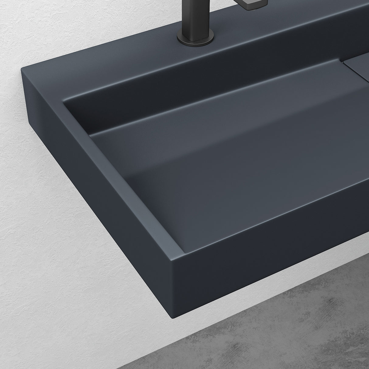 glasvilla Lavabo da Appoggio da Marmo fuso Lavabo Bagno Sospeso Lavandino Bagno Rettangolare Scarico Incluso Colossum19