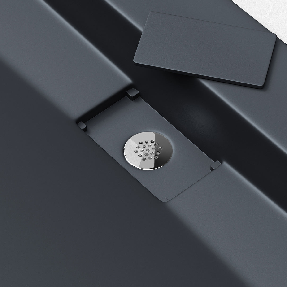 glasvilla Lavabo da Appoggio da Marmo fuso Lavabo Bagno Sospeso Lavandino Bagno Rettangolare Scarico Incluso Colossum19