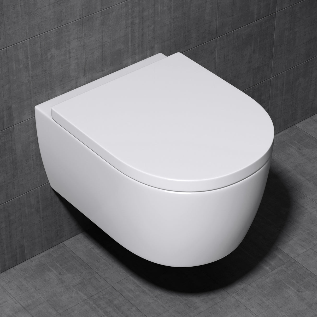 glasvilla Sanitari Bagno Sospeso in Ceramica Sanitari Bagno con Soft Close WC Sospeso Montaggio a Parete