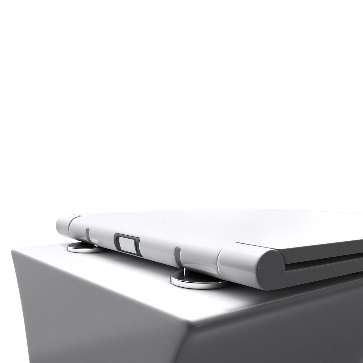 glasvilla Sanitari Bagno Sospeso in Ceramica, WC Sospeso senza Brida con Chiusura di Soft Close Aachen112