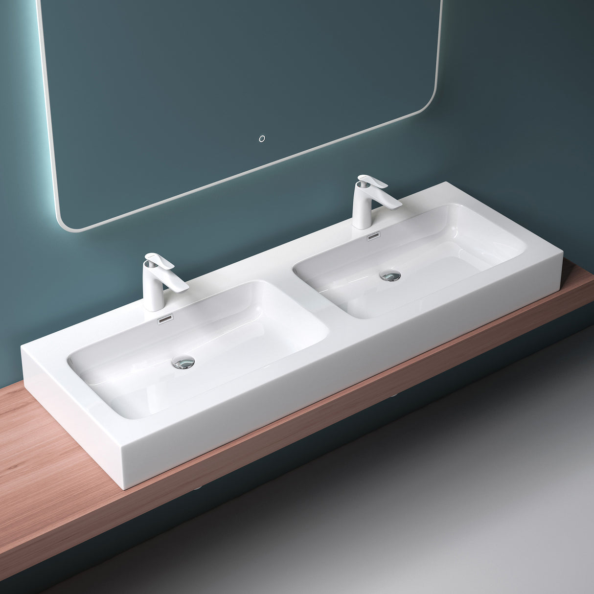 Glasvilla lavabo doppio lavabo da appoggio lavabo sospeso lavabo in ghisa minerale zona lavabo mobile lavabo Colossum830