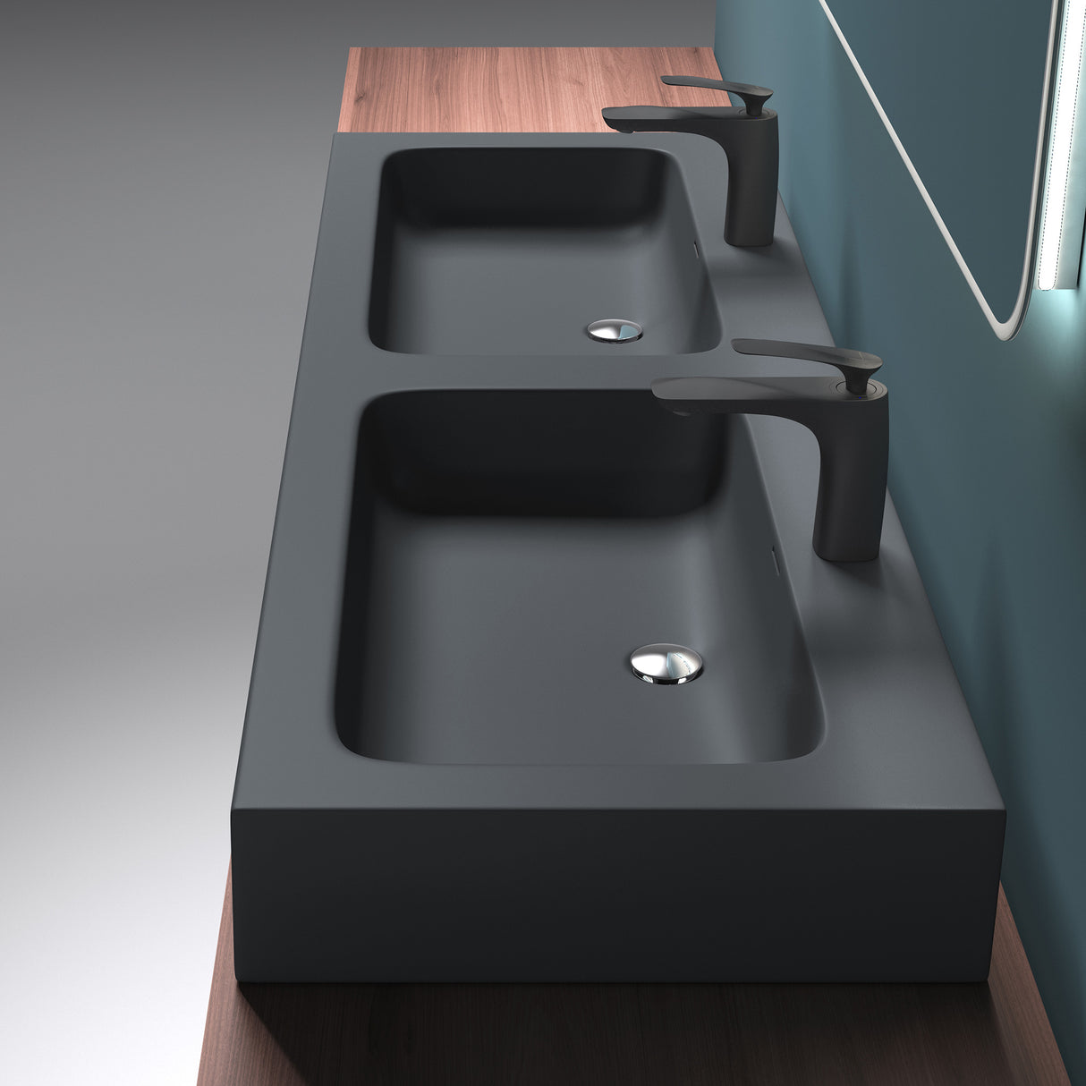 Glasvilla lavabo doppio lavabo da appoggio lavabo sospeso lavabo in ghisa minerale zona lavabo mobile lavabo Colossum830