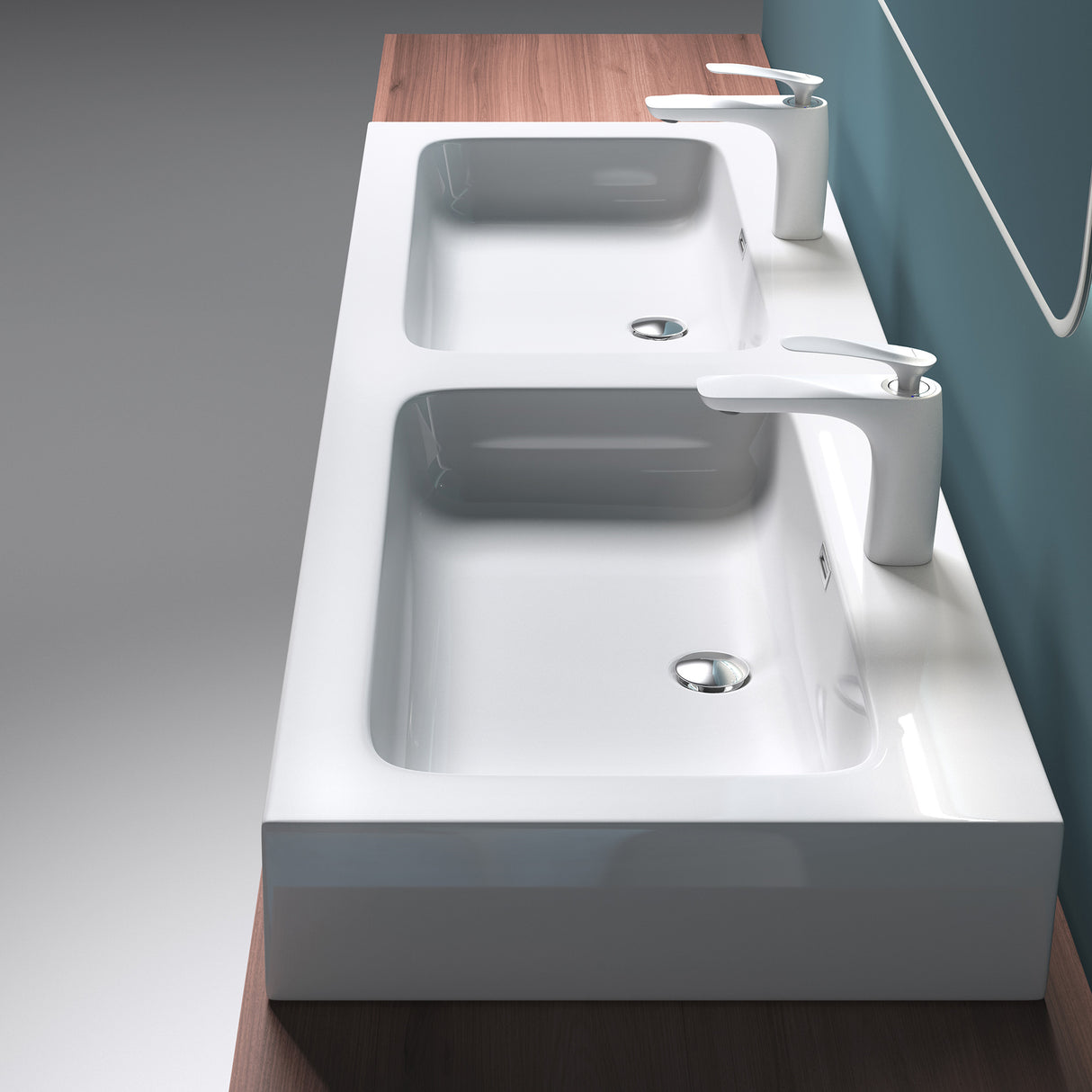 Glasvilla lavabo doppio lavabo da appoggio lavabo sospeso lavabo in ghisa minerale zona lavabo mobile lavabo Colossum830