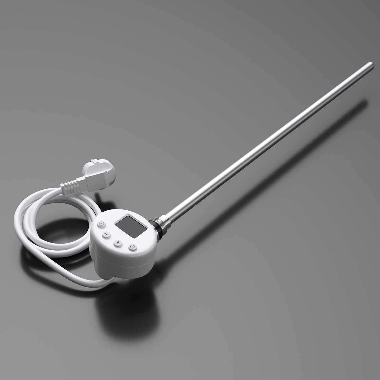 glasvilla Élément Chauffant avec Thermostat Électrique avec Écran LCD Cartouche Chauffante en Acier Inoxydable Élément Chauffant pour Radiateurs Sèche-Serviettes de Salle de Bain