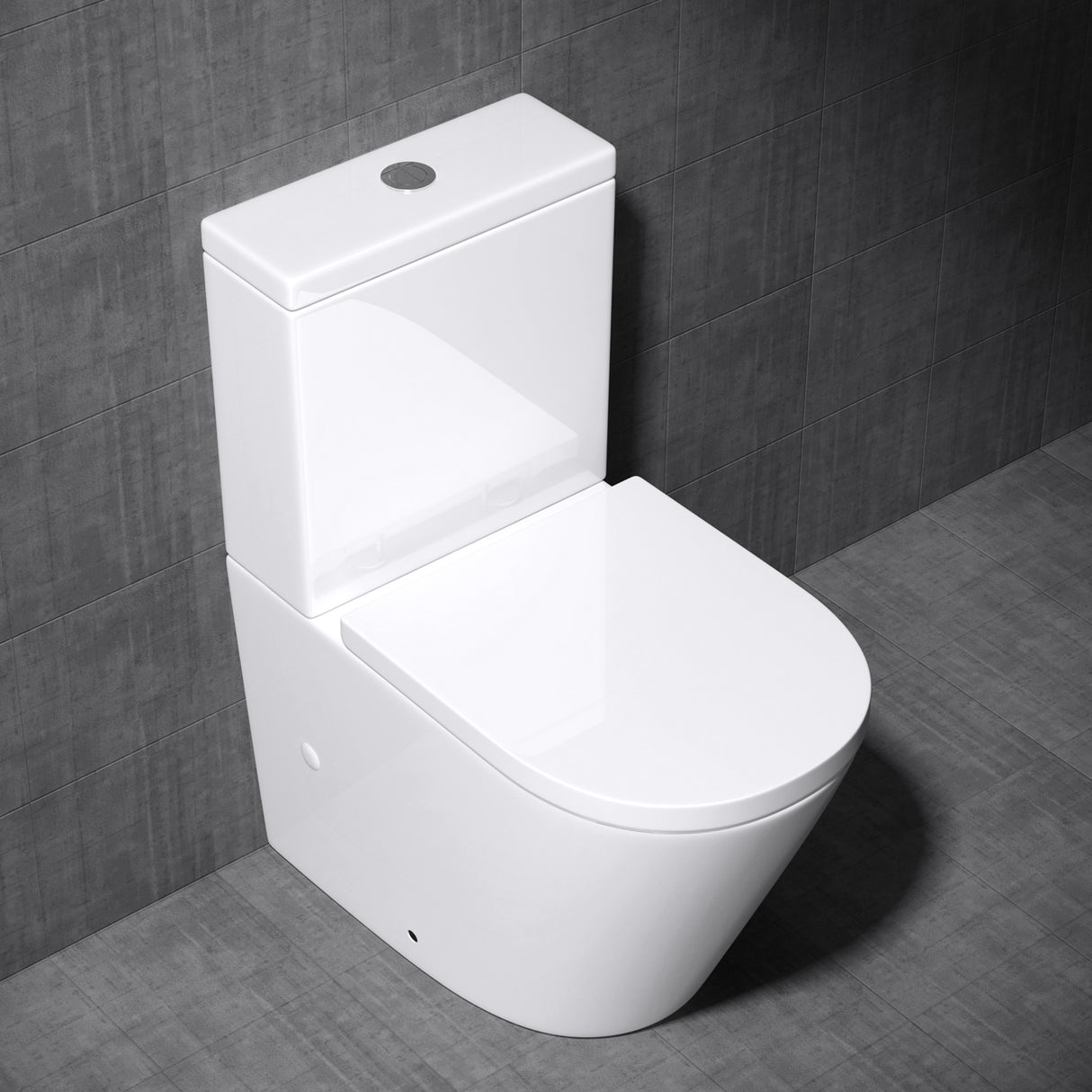 glasvilla Sanitari Bagno a Terra in Ceramica WC Bagno senza Brida Montaggio a Terra