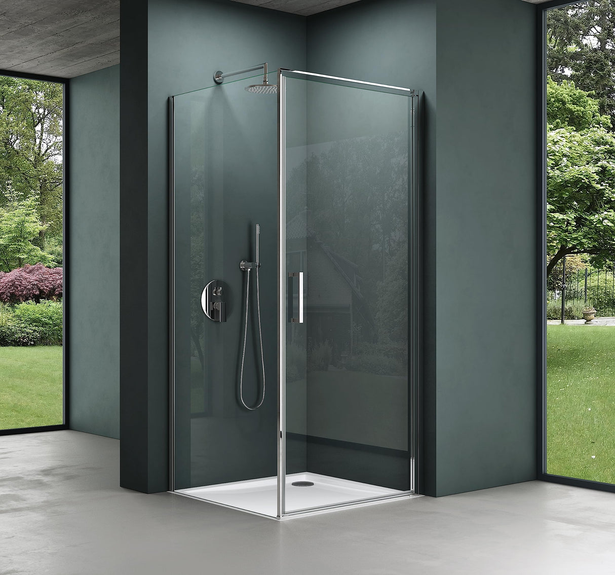 cabina de ducha glasvilla mecanismo de elevación y descenso 8mm vidrio claro vidrio de seguridad ESG recubrimiento nano Rav36-Plus