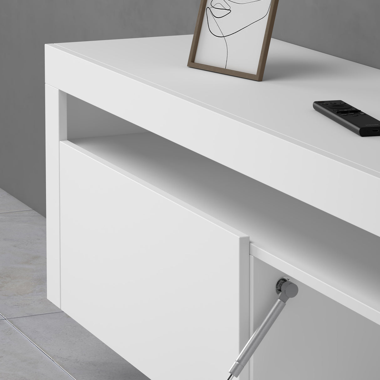 glasvilla Mobile TV per Televisore 160x40x46cm Armadietto per TV con 2 Ante Armadietto Basso Soft-close per Soggiorno, Sala da Pranzo, Camera da Letto Fernsehschrank01