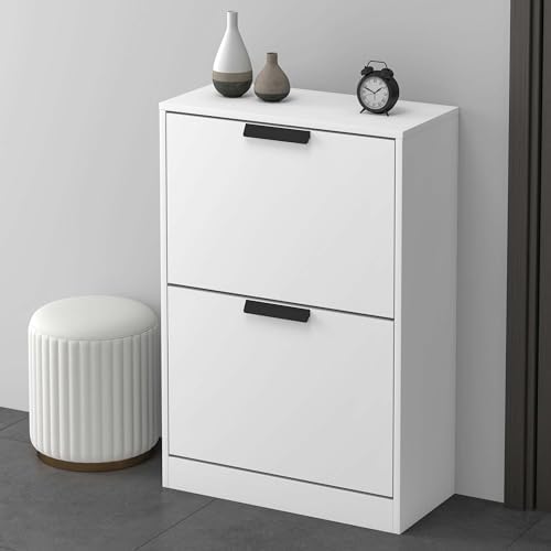 glasvilla Schuhschrank Schuhkommode Schuhkipper BxTxH: 60x28x89 cm Schmal zapatero Muebles Schuhschrank01