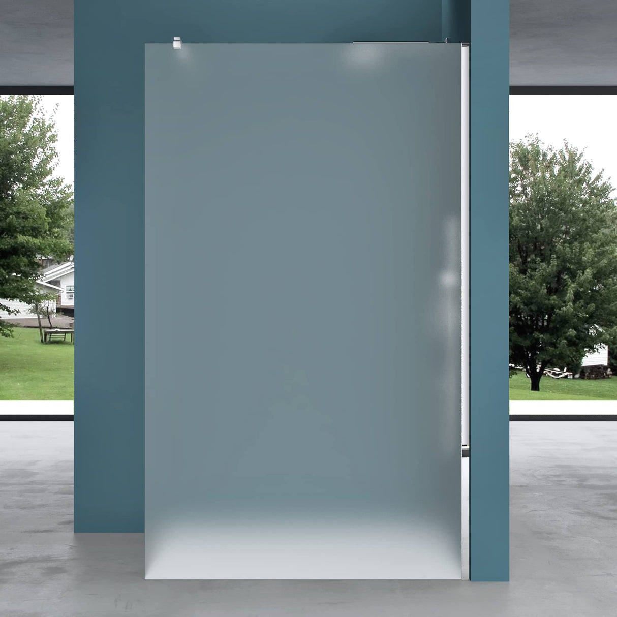 glasvilla Box Doccia Walk-In in Vetro 10mm Parete Doccia in Vetro di Sicurezza ESG con Rivestimento Nano BRAM1 & BRAM3 Bremen2VS