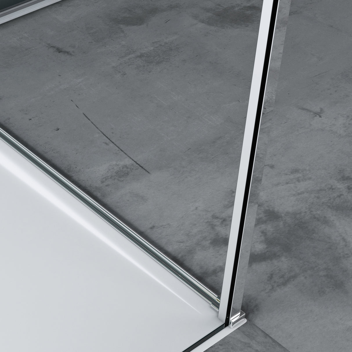 glasvilla Duschkabine U-Form Ducha Duschabtrennung 8mm ESG-Sicherheitsglas Klarglas con recubrimiento Nano Ravenna36UK