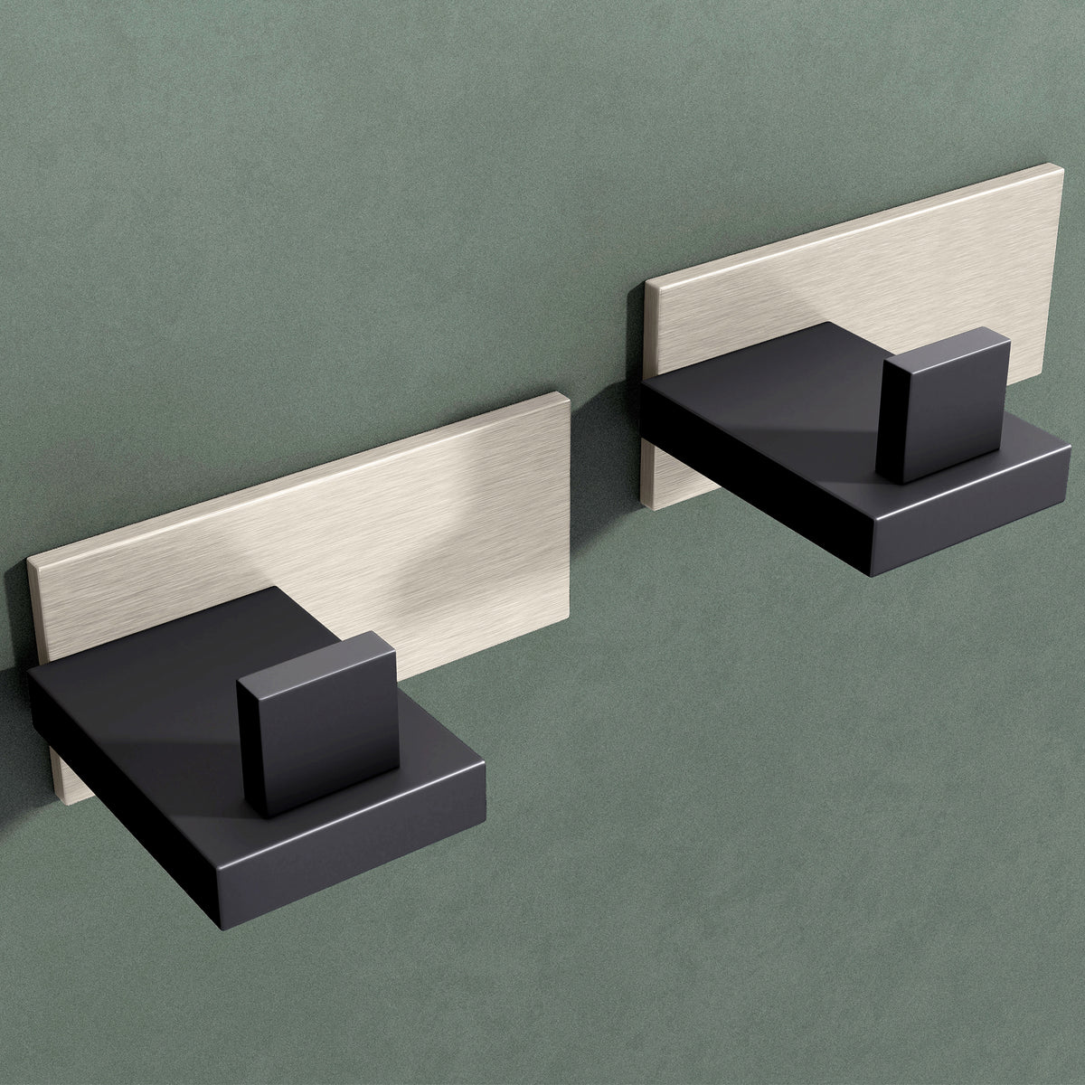 Glasvilla Design – Ganchos de pared de acero inoxidable Stalo-06 / Stalo-07 con montaje adhesivo o atornillado