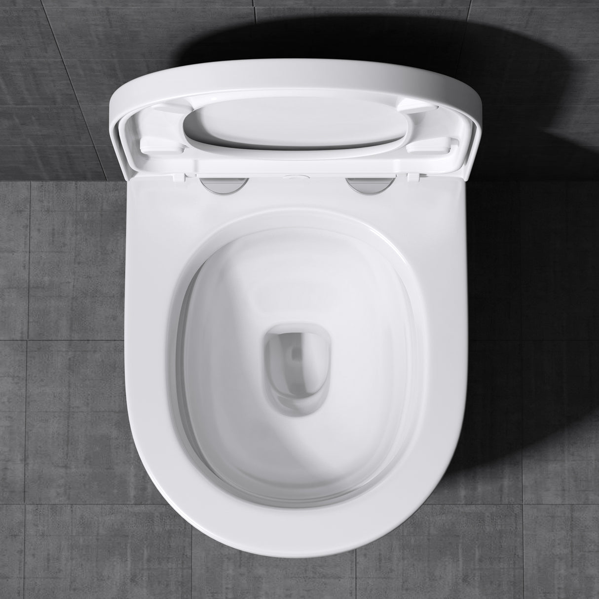 glasvilla Sanitari Bagno Sospeso in Ceramica Sanitari Bagno con Soft Close WC Sospeso Montaggio a Parete