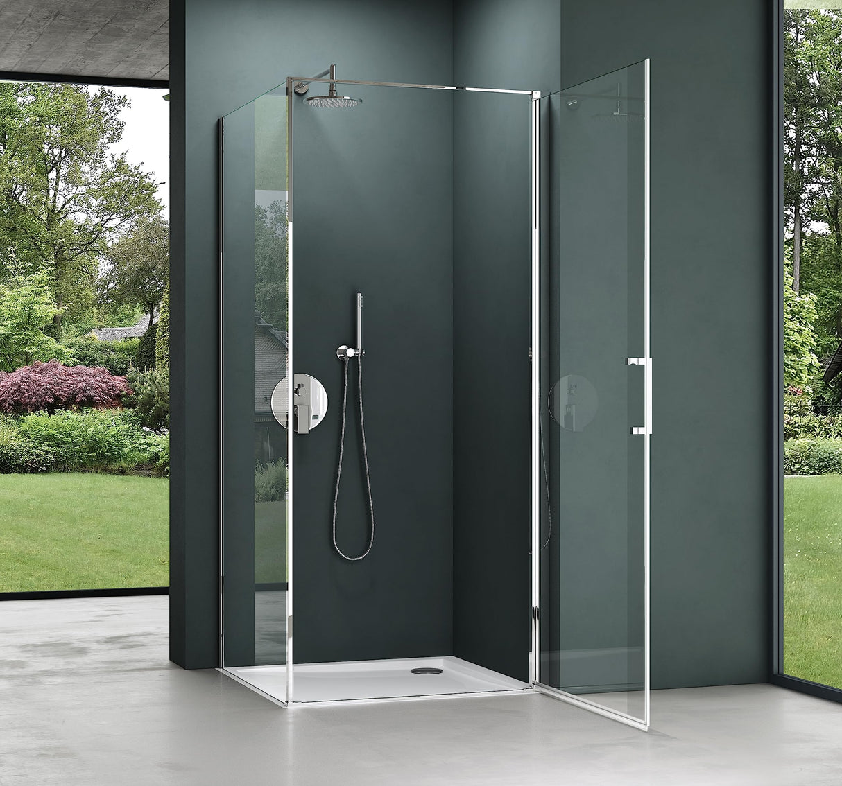 cabina de ducha glasvilla mecanismo de elevación y descenso 8mm vidrio claro vidrio de seguridad ESG recubrimiento nano Rav36-Plus