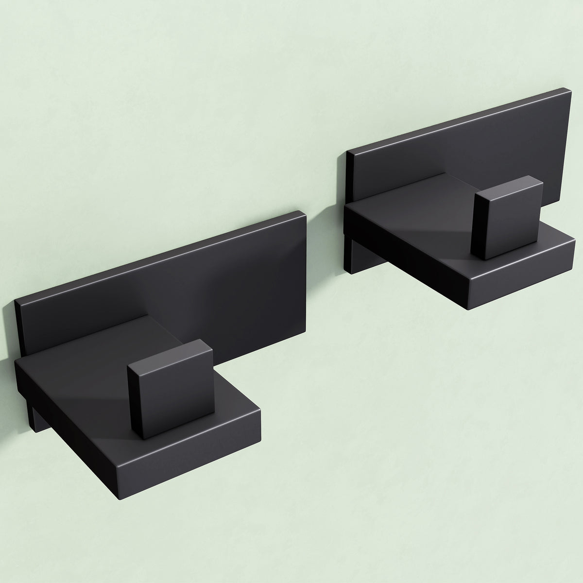 Glasvilla Design – Ganchos de pared de acero inoxidable Stalo-06 / Stalo-07 con montaje adhesivo o atornillado