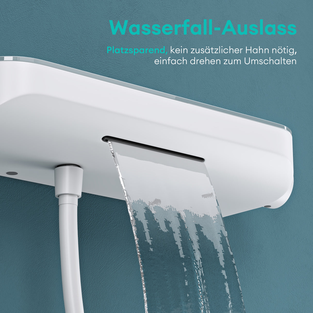 sistema de ducha glasvilla con termostato, conjunto completo de grifería de ducha con bloqueo de seguridad, ducha regulable en altura con 3 tipos de chorro y salida inferior de latón sistema de ducha9