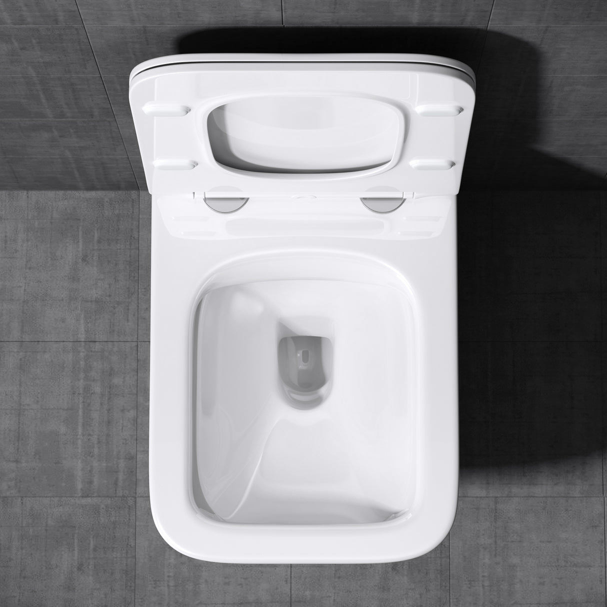 glasvilla Sanitari Bagno Sospeso in Ceramica Sanitari Bagno con Soft Close WC Sospeso Montaggio a Parete