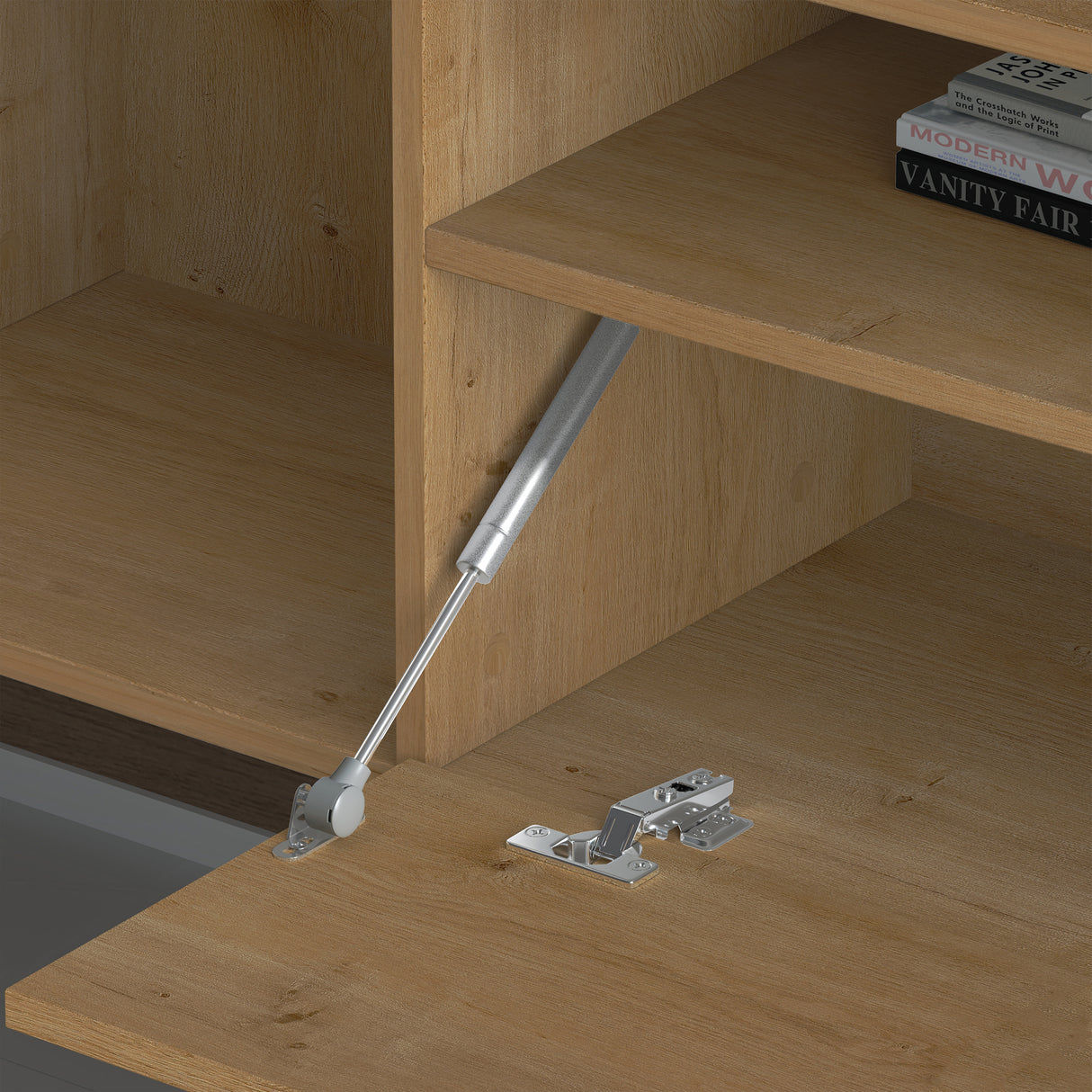 glasvilla Mobile TV per Televisore con 3 Ante Armadietto Basso Soft-close per Soggiorno, Sala da Pranzo, Camera da Letto Fernsehschrank03